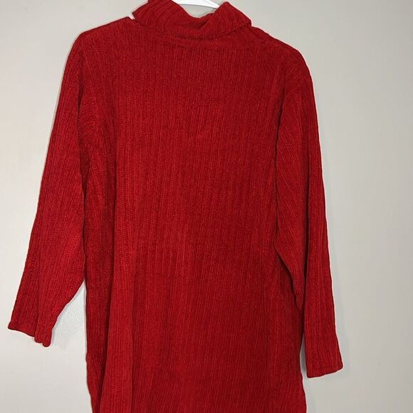 Express Tricot red chunky knit sweater size large - Picture 6 of 7